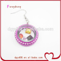 Special acrylic purple color earring women jewelry manufacturer